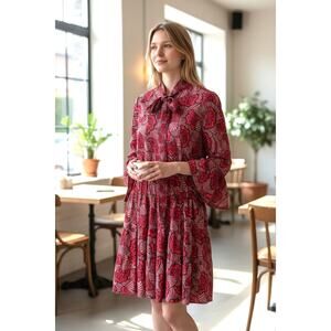 Alexis Elizavetta Mini Dress in Red Floral Fan S